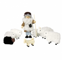 Buigpoppetjes Herder en Schapen